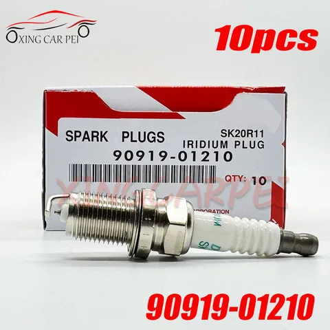10 шт. SK20R11 90919-01210 Иридиевые свечи зажигания для TOYOTA WISH CAMRY PREVIA COROLLA LAND CRUISER CROWN для LEXUS LS430 автозапчасти