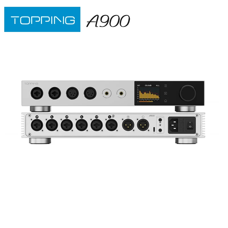 TOPPING A900 Ultra-Flagship Headphone Amplifier A full range of headphone outputs with Remote Control