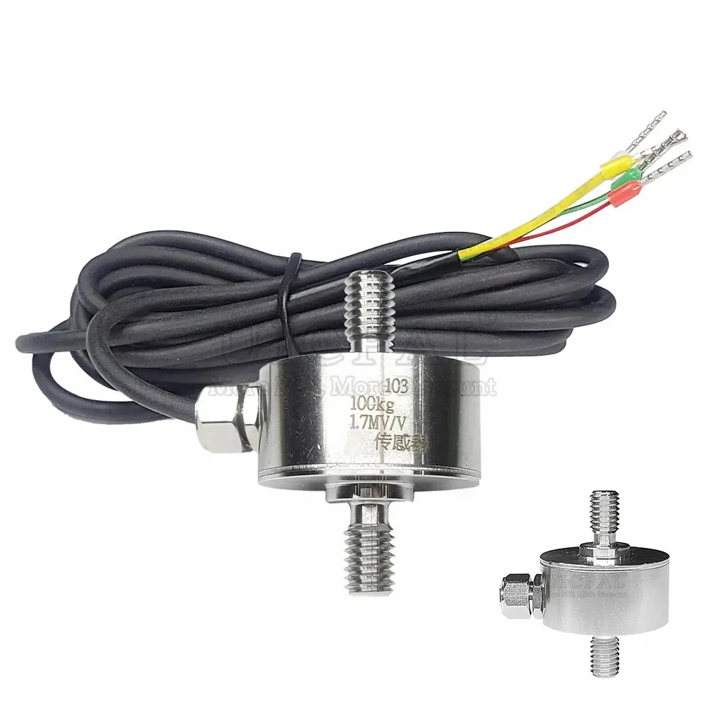 Miniature Pressure Tension Sensor Stainless Steels Automated Load Cell M5 M6 M8 0-5KG 0-50KG 0-500KG Tensile Force Transducer