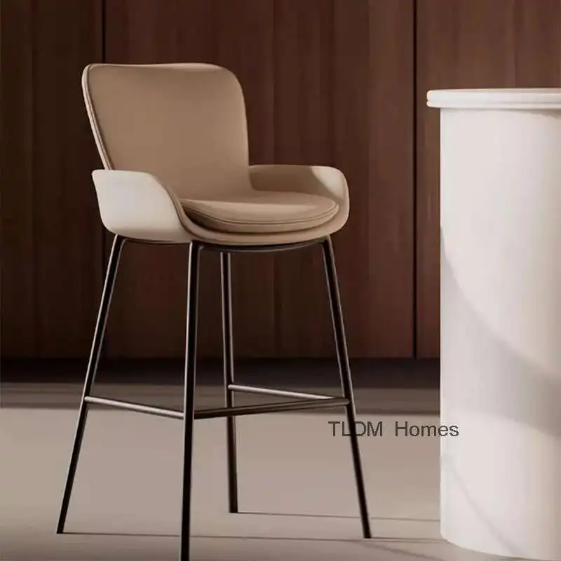 

Designer Metal Bar Chair Counter Luxury Outdoor Garden High Bar Stools Saloon Reception Party Sgabello Cucina Home Furniture