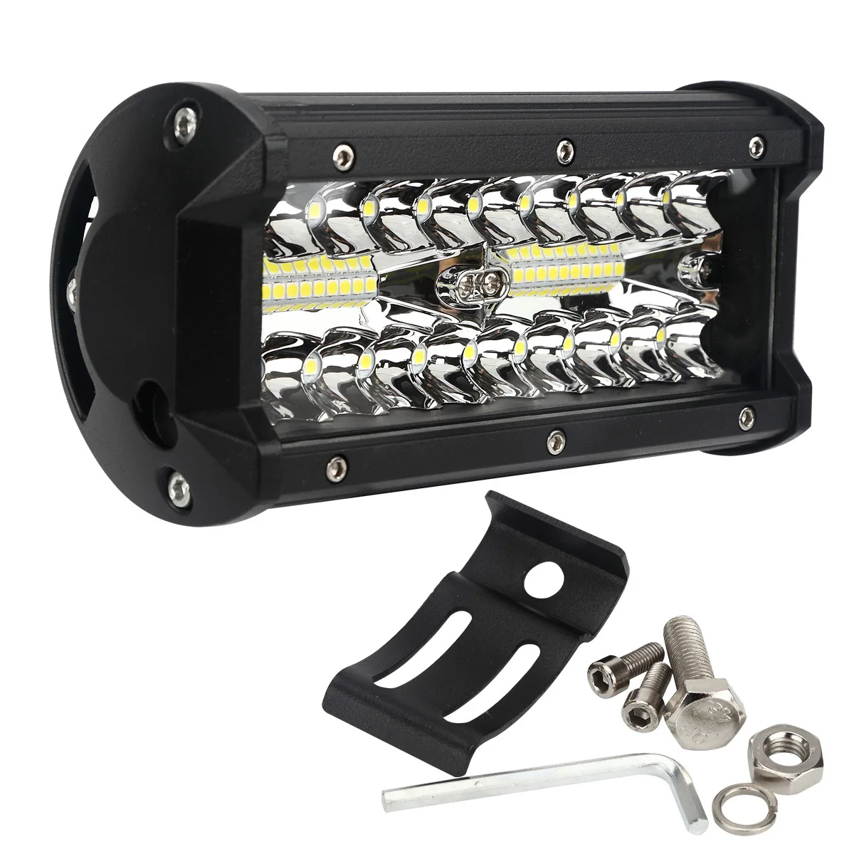 7 inch 120W Car Work Light 12V 24V LED Light Bar Offroad 4x4 Spotlights Fog Lamp Headlight Truck Farm Tractor Boat SUV ATV