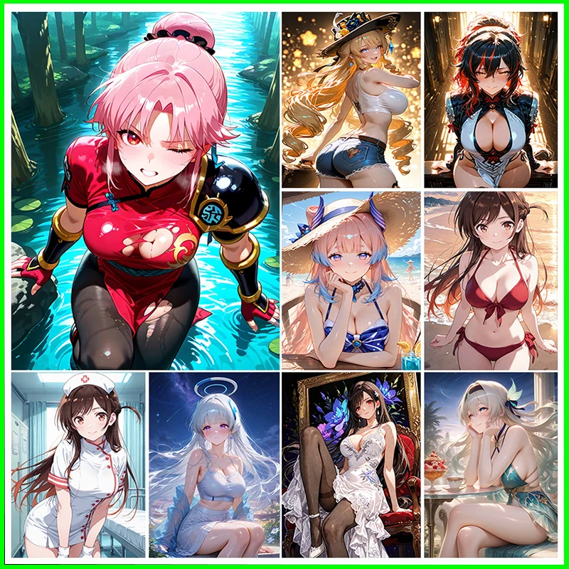 

Коллекция карт жены, игра для мальчика, игрушка, настольная игра, подарок на день рождения, сделай сам, аниме Yae Miko Rem Card Captor, блестящая карта премиум-класса, 20 шт.