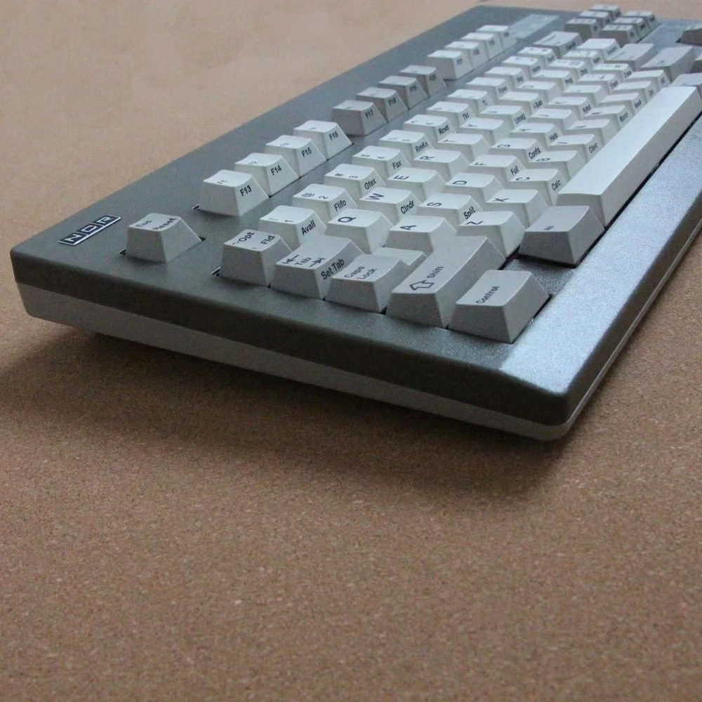 Imagem -02 - Kit Retro Teclado Mecânico Cinza Escuro Ncr80 Wkl 7u Iso Espaço