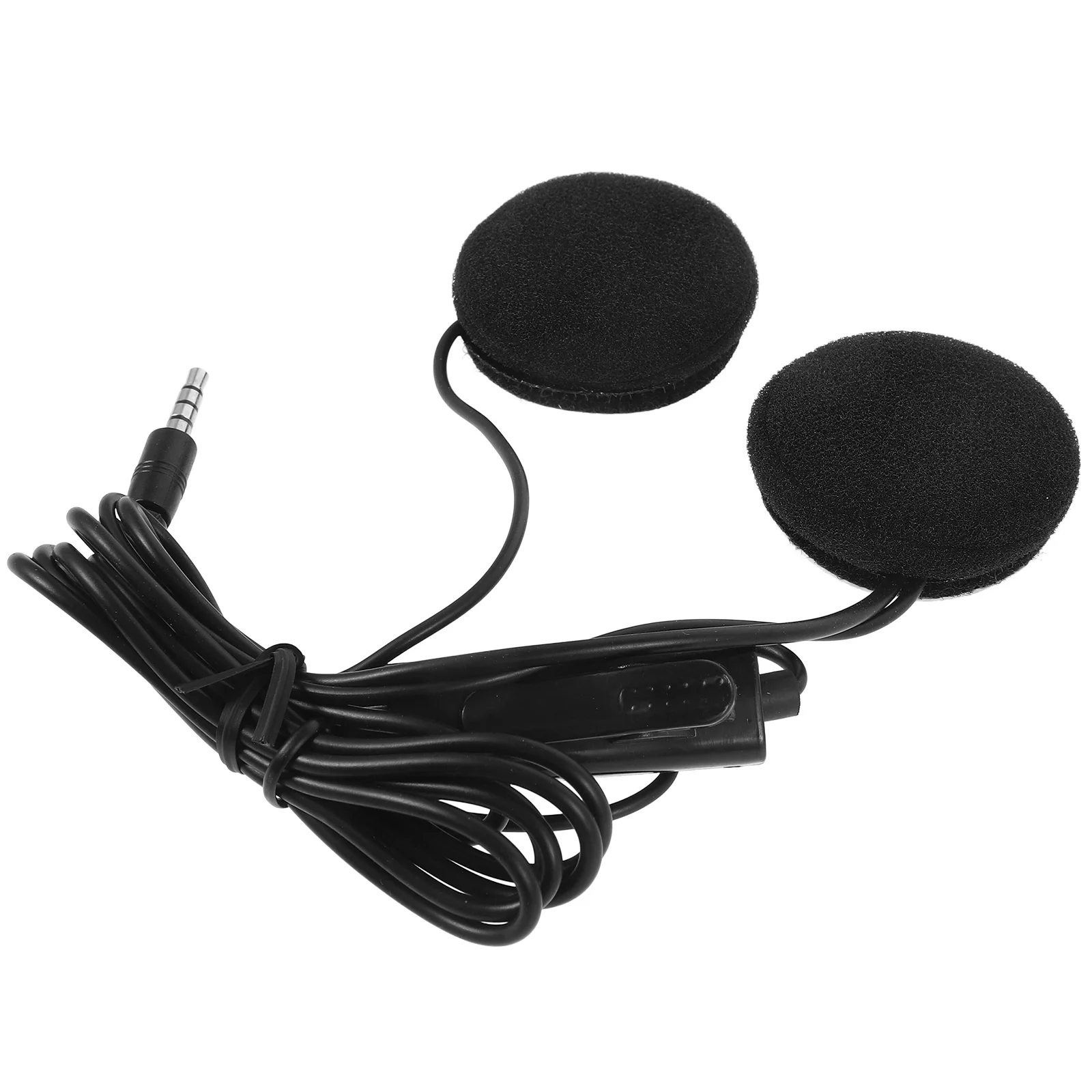 Motorcycle Helmets Headphones Headset Motorbike Wired Outdoor Earphone Black for Fitness