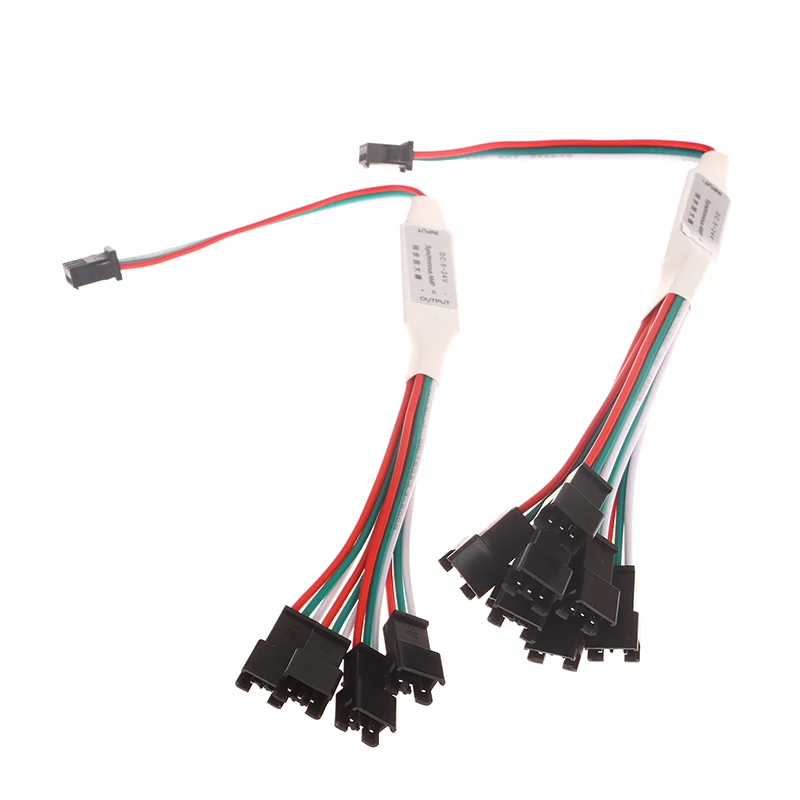 ミニttl信号増幅器,ws2811,ws2812b,3ピン,アドレス指定可能なrgb,LEDストリップ,ストリングモジュール,1〜4, 8,dc 5-24v