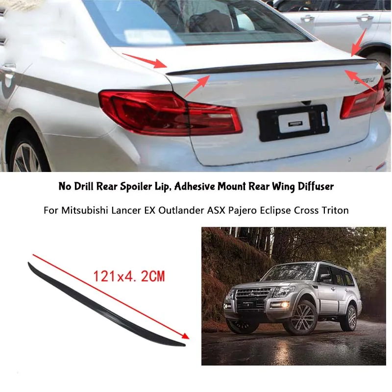 For Mitsubishi Lancer EX Outlander ASX Pajero Eclipse Cross Triton Rear Wing Lip Car Rear Trunk Boot Lip Spoiler Wing