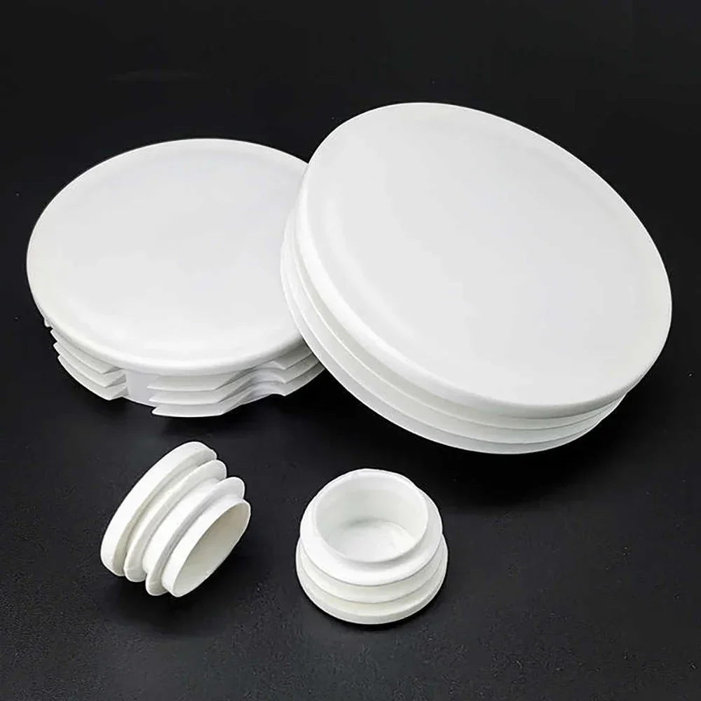 

2-50Pcs 16mm-100mm White Table Chair Foot Covers PP Plastic Round Pipe Plugs Protective Covers Furniture Thickening Leg Pads