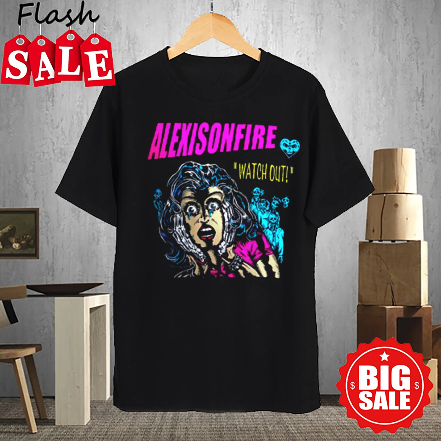 WYPRZEDAŻ Alexisonfire Watch Out Czarna koszula z krótkim rękawem w rozmiarze S do 5XL