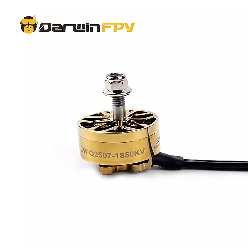 

Дрон Радиоуправляемый с бесщеточным Мотором DarwinFPV 2507 1850KV 12N14P 4 мм вал 3-6S FPV 1 шт.