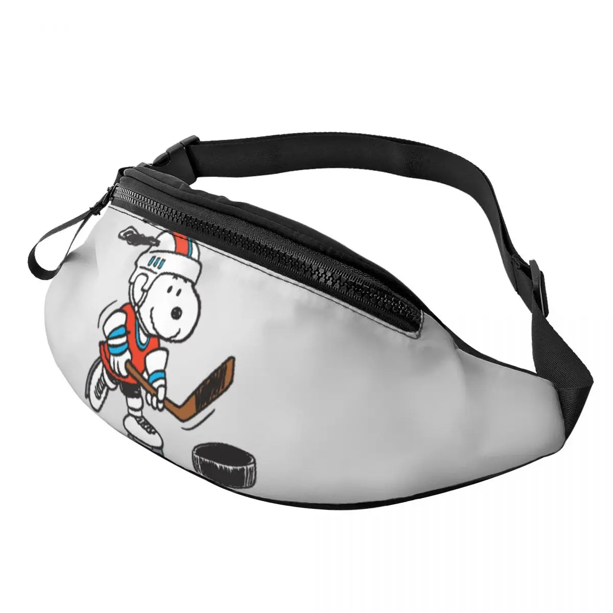 Custom S-Snoopys S-Snoopys Hockey Fanny Pack for Men Women Cool Crossbody Waist Bag Travel Hiking Phone Money Pouch