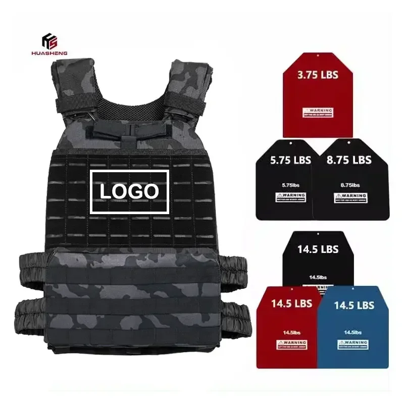 

OEM Hot Sale Tactical Vest Laser Cut Molle Adjustable Weight Plate Carrier Vest for Strength Training, Fitness Workouts, Running