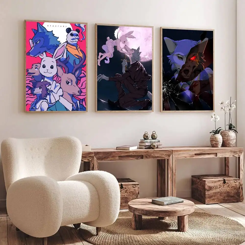 Classic Cartoon Anime B-Beastars Posters Fancy Wall Sticker for Living Room Bar Decoration Wall Decor