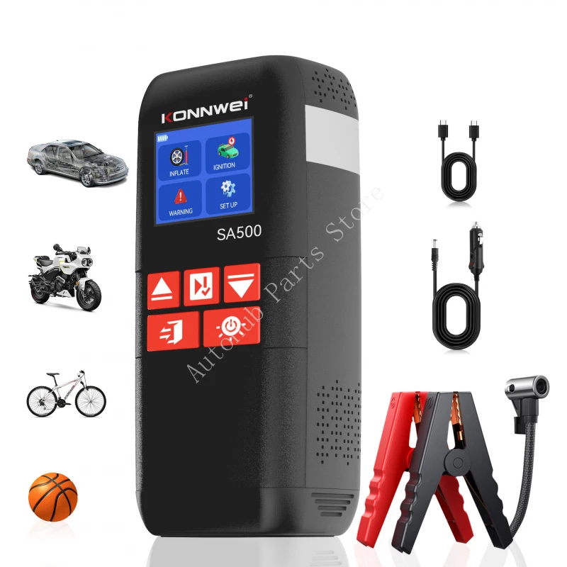 

SA500 2-in-1 Jump Starter & Tire Inflator with Automatic Low-Pressure Indicator