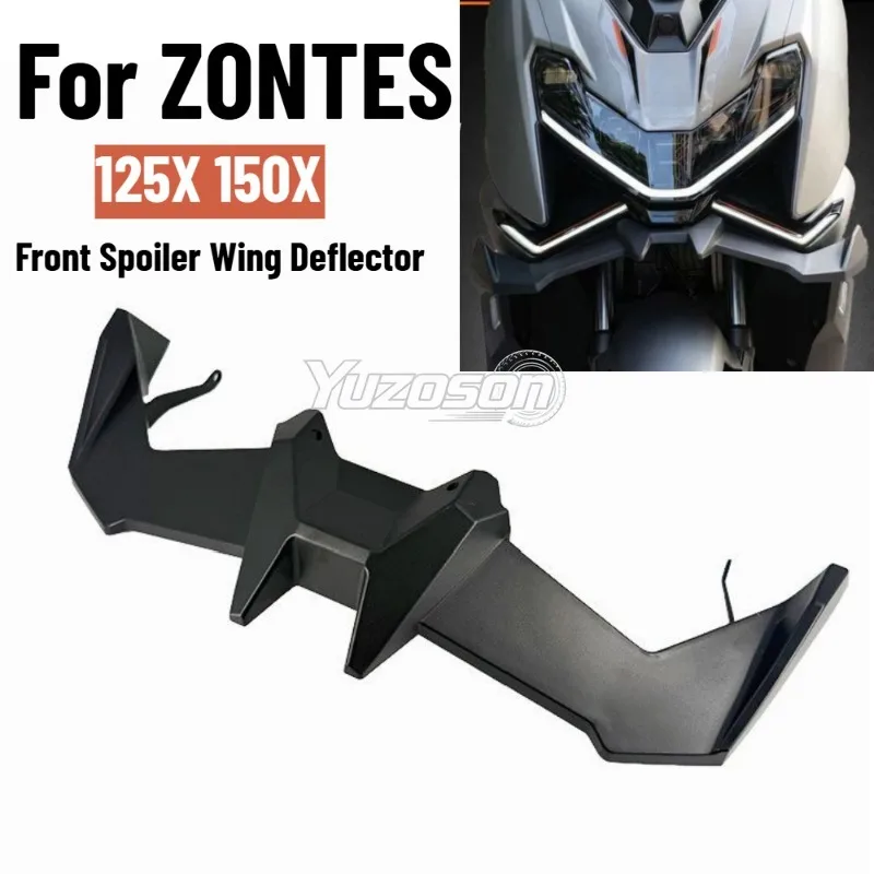 For ZONTES 125X 150X 125 150 X 2026 Motorcycle Front Spoiler Wing Deflector Sport Downforce Aerodynamic Naked Winglet Fairing