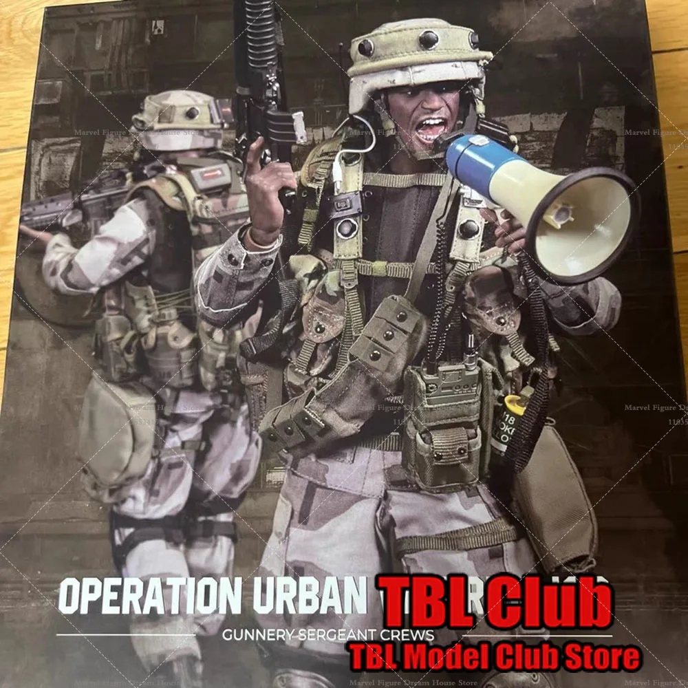 

DAMTOYS 78080 1/6 Scale 12inch Male Marine Corps Sergeant Chief Action Figure with Gun Artillery Set for Collectors