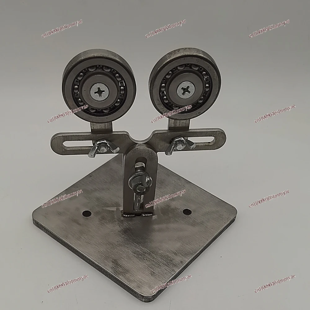

Stainless Steel Glass Rolling Tool - Dual Wheel Roller for Lampworking, Glass Rod/Pipe Straightening & Heating (≥3mm)