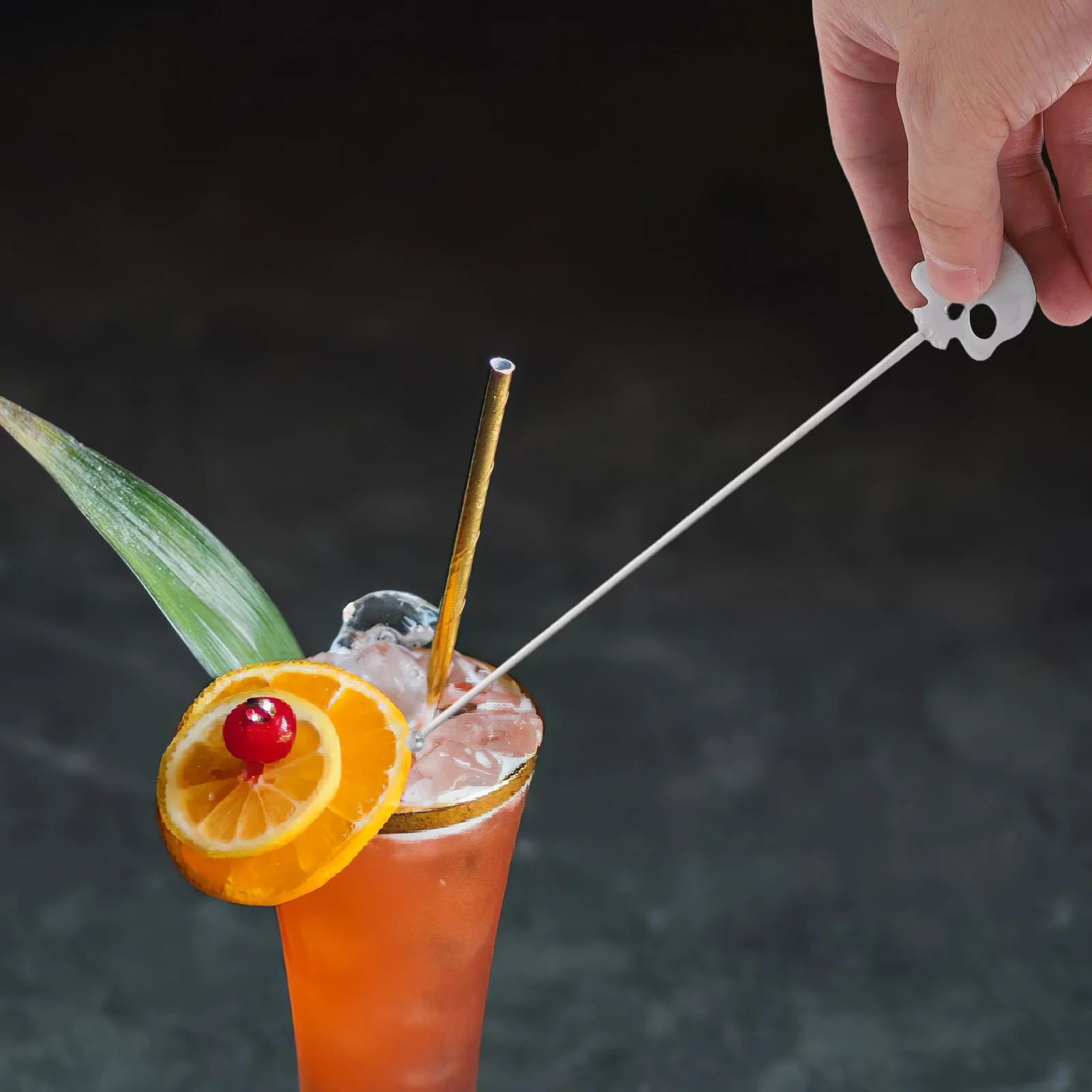 

6 Pcs Coffee Mixer Spoon Beverage Stirrers Birthday Decorations Drinks Mixing Sticks