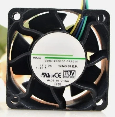 Brand New Original  For 6038 12V 1.60A V60E12BS1B5-07A014 Server Cooling Fan Fast Delivery
