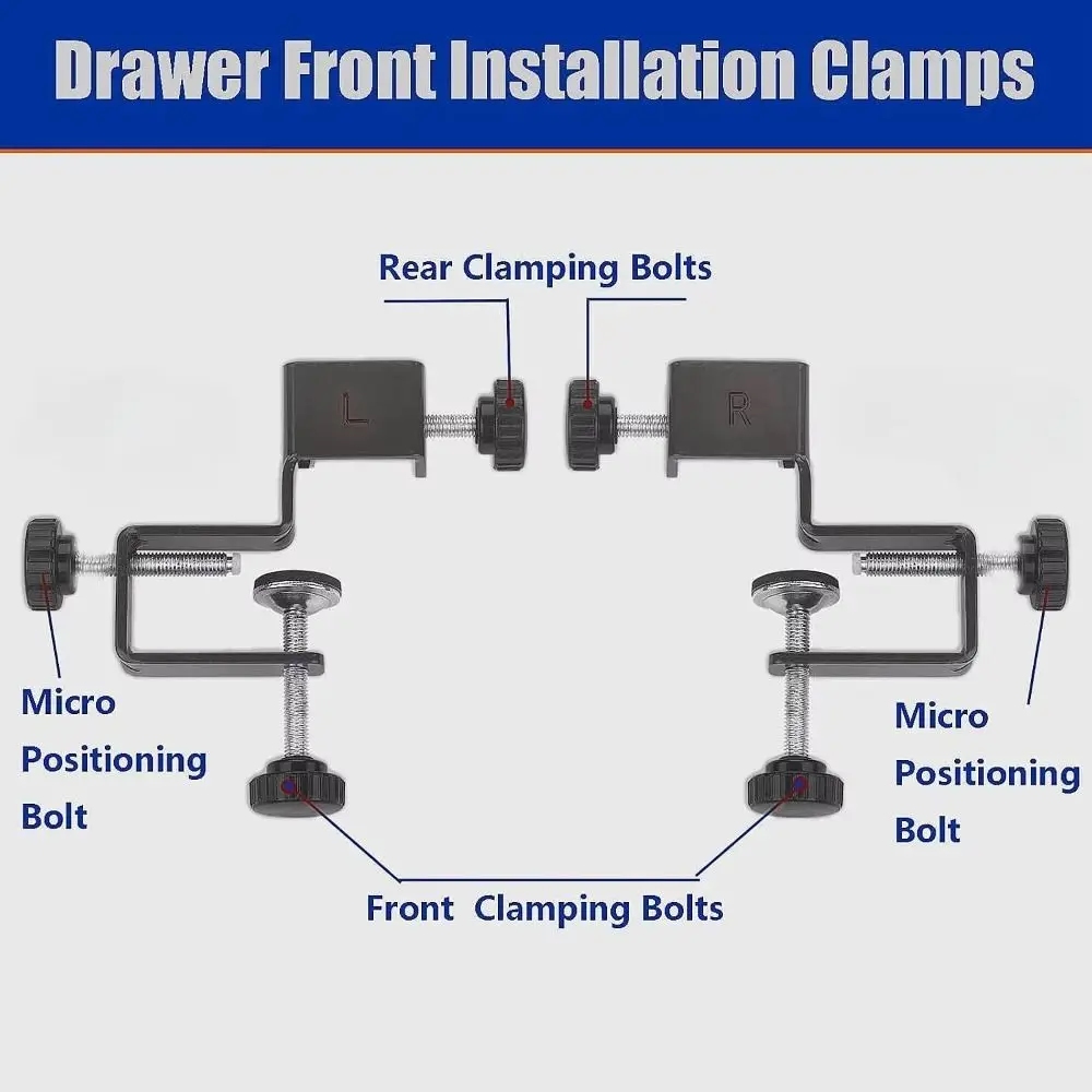 

Stainless Steel Drawer Front Installation Clip Easy Jig Precise Installation Clip Drawer Black Home Improvement Tools Furniture