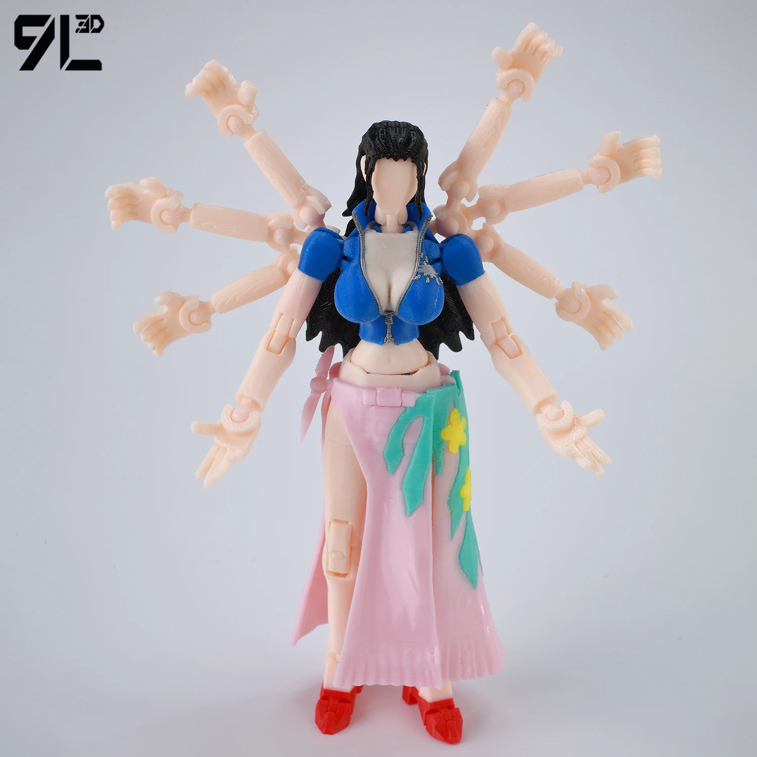 9L3D LUCKY13 วันพีซ โรบิน ​   ลูฟี่ ​   ฟิกเกอร์ไคจูหมายเลข 8 ท่าต่อสู้ แบบข้อต่อหลายจุด โมเดลแอคชั่น ของเล่นสร้างสรรค์ ตกแต่ง อนิเมชั่น