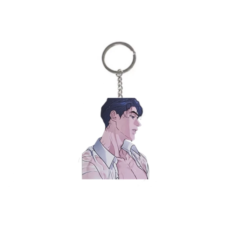 Korean BL Limited Run Perfume Keychain Acrylic Double-side Hanging Pendants Male Male Love Cute Boys Comic Decor Ornaments