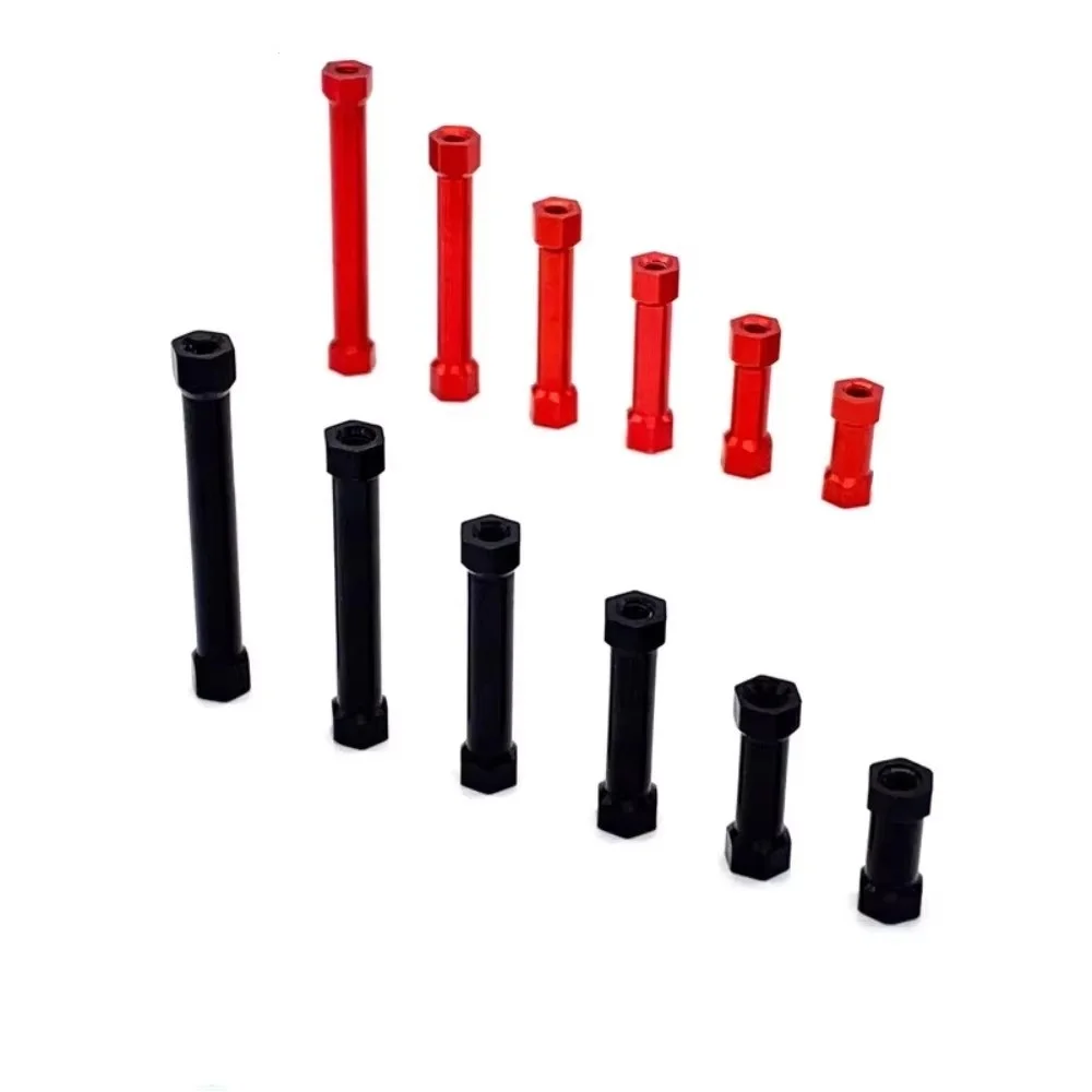 10PCS M3 Aluminum Standoff Hex Spacer column Black Round Section Lightweight Knurled DIY FPV Quadcopter Drone Multirotor RC