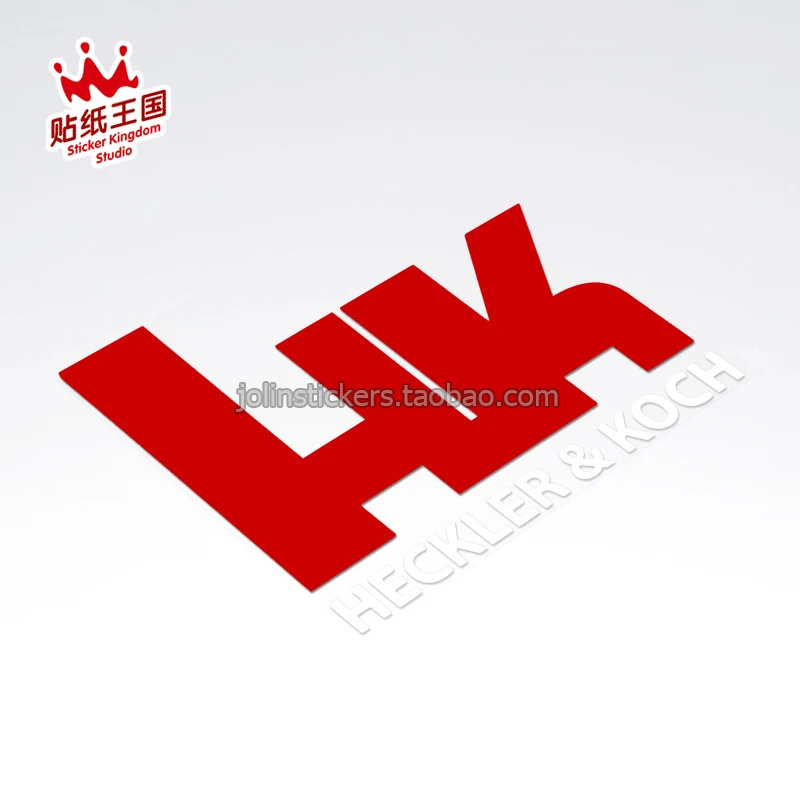 For HK Heckler & Koch Military Motor bike Auto Car SUV Motorcycle Reflective Decals Waterproof Stickers Z04