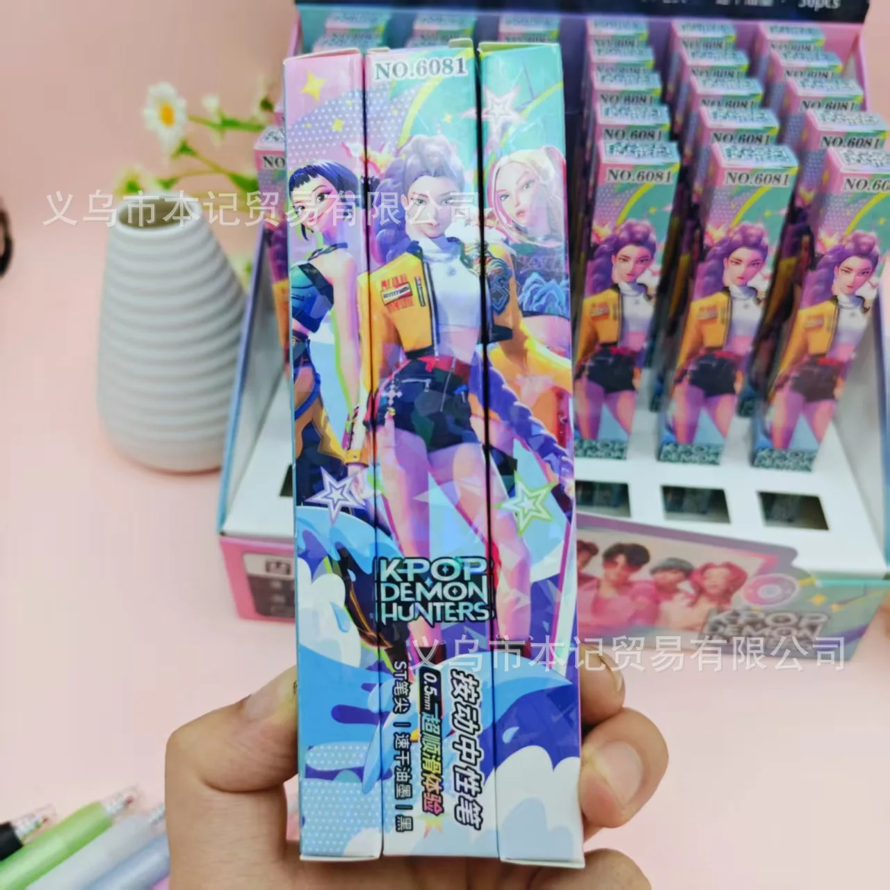 

0.5mm Kpop Demon Hunters Gel Pens Kawaii Stationery Cartoon Anime Derivative Peripherals School Supplies Office Accessories Gift