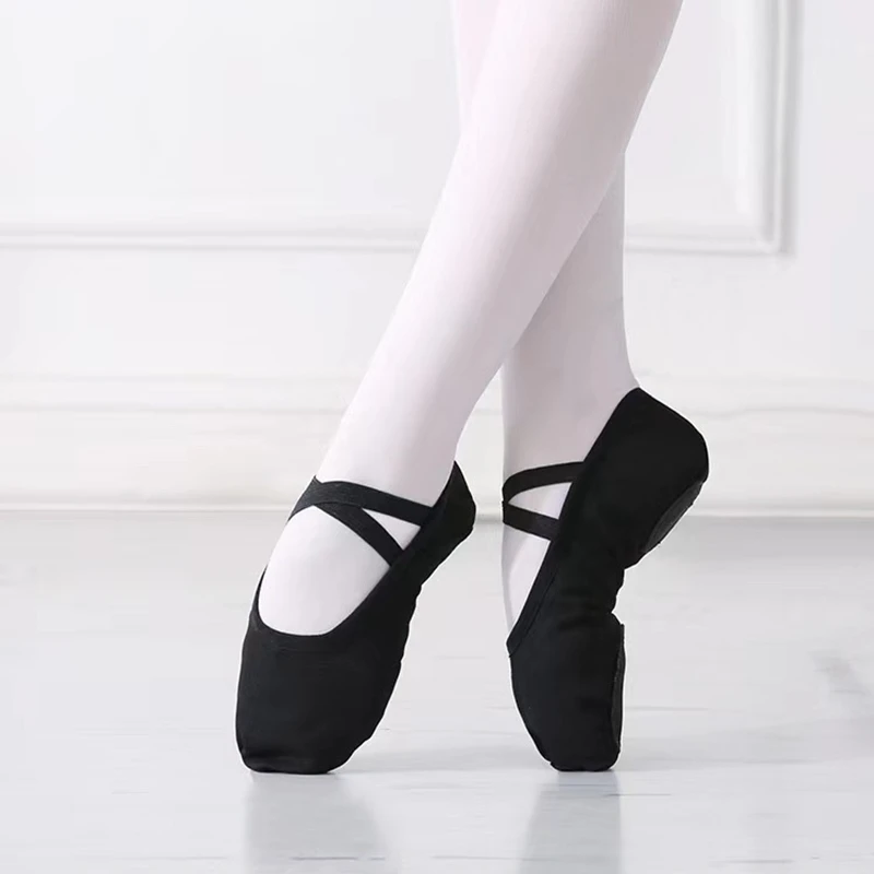 professional quality children dance slippers canvas soft sole belly yoga gym ballerinas girls woman man ballerinas