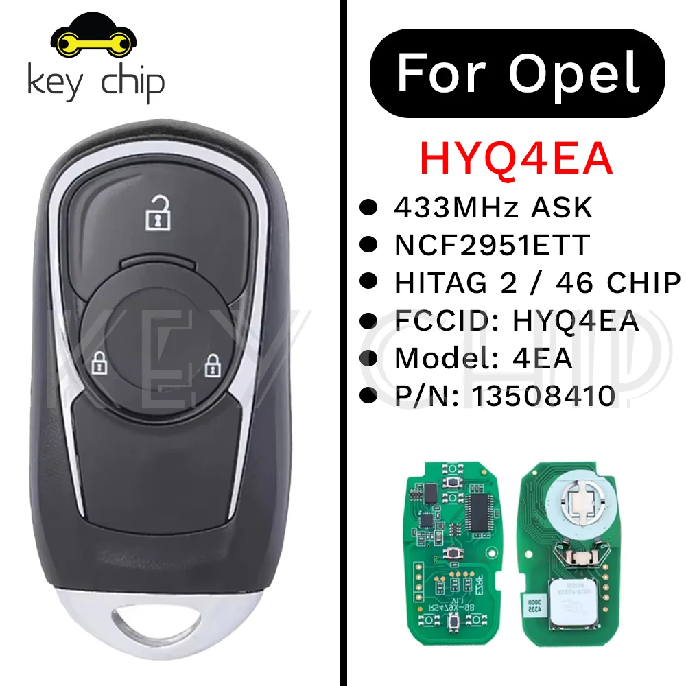 

For Buick Encore 2017-2019 For Opel Astra K Insig HYQ4EA Smart Remote Key 315MHz/433MHz ID46 Fob Keyless