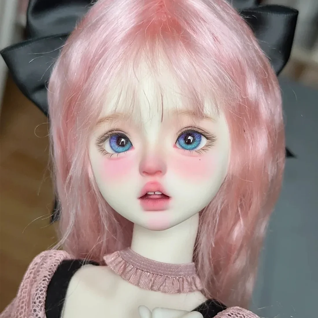 Nueva muñeca SD BJD 1/4 para niña, corte saki, maquillaje delicado, cara redonda, exquisita muñeca articulada móvil de alta calidad, nuevos juguetes en stock