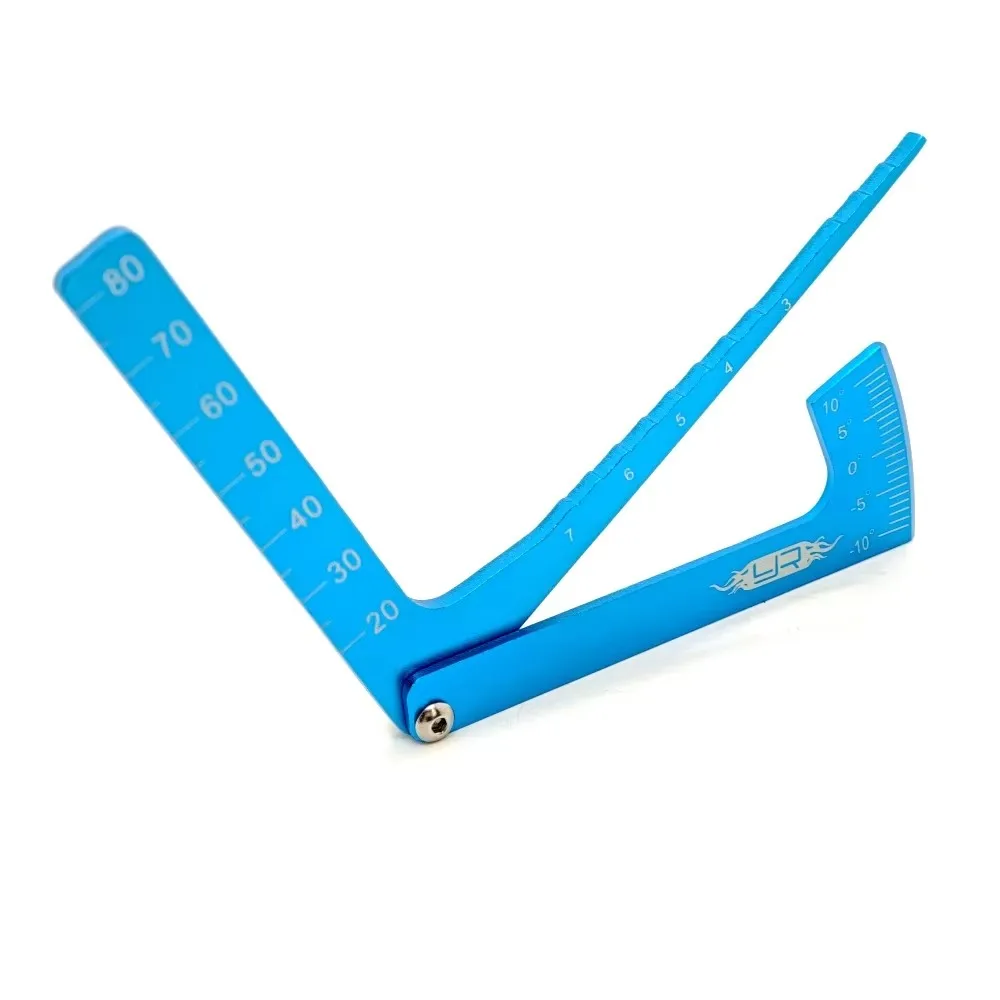 

3 In 1 Height Gauge Ruler Aluminum Metal Parts Wheel RC Road Car Set Up Tool Chassis Camber Ride Dip Angle Suspension Simple Toy