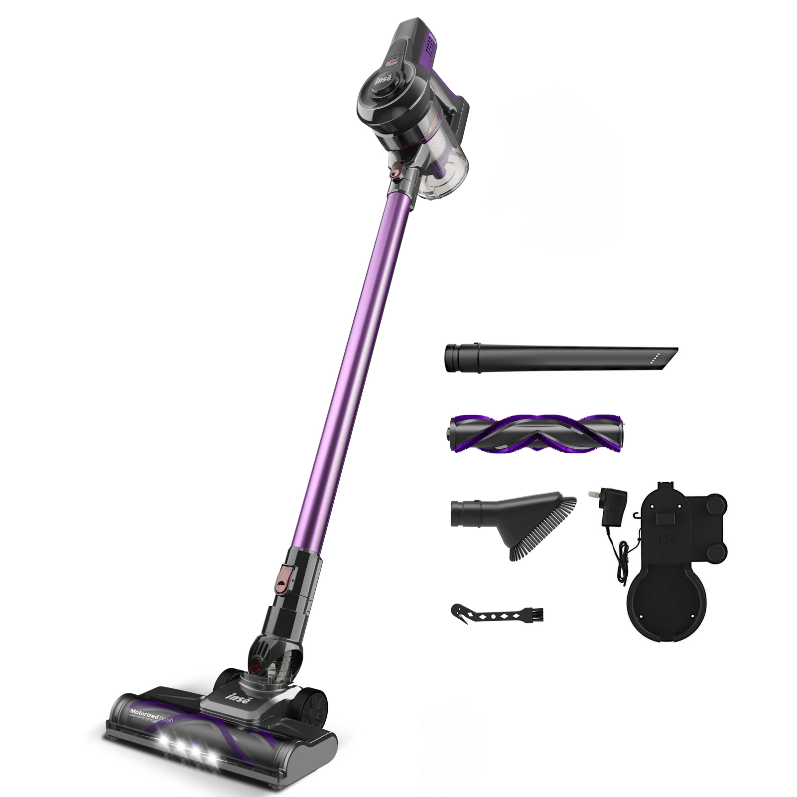 

INSE N660 Cordless Vacuum Cleaner, 20Kpa 6 in 1 Stick Handheld Vacuum for Carpet, Hard Floor, Pet Hair