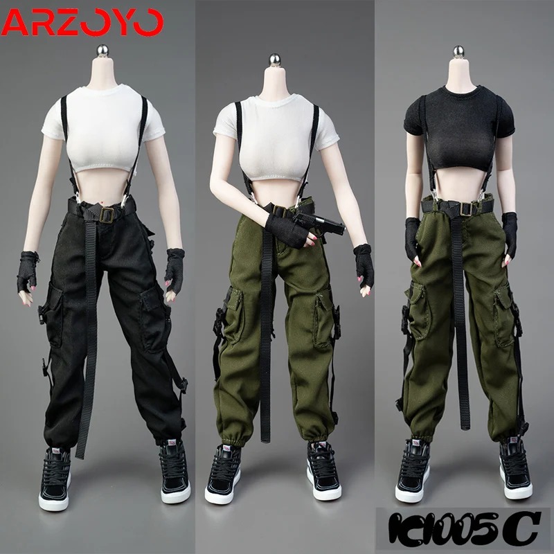 

ICE TOYS IC1005 1/6 женская одежда, тактическая одежда с комбинезоном, жилет, ремни, подходят для 12-дюймовых фигурок солдата, тело