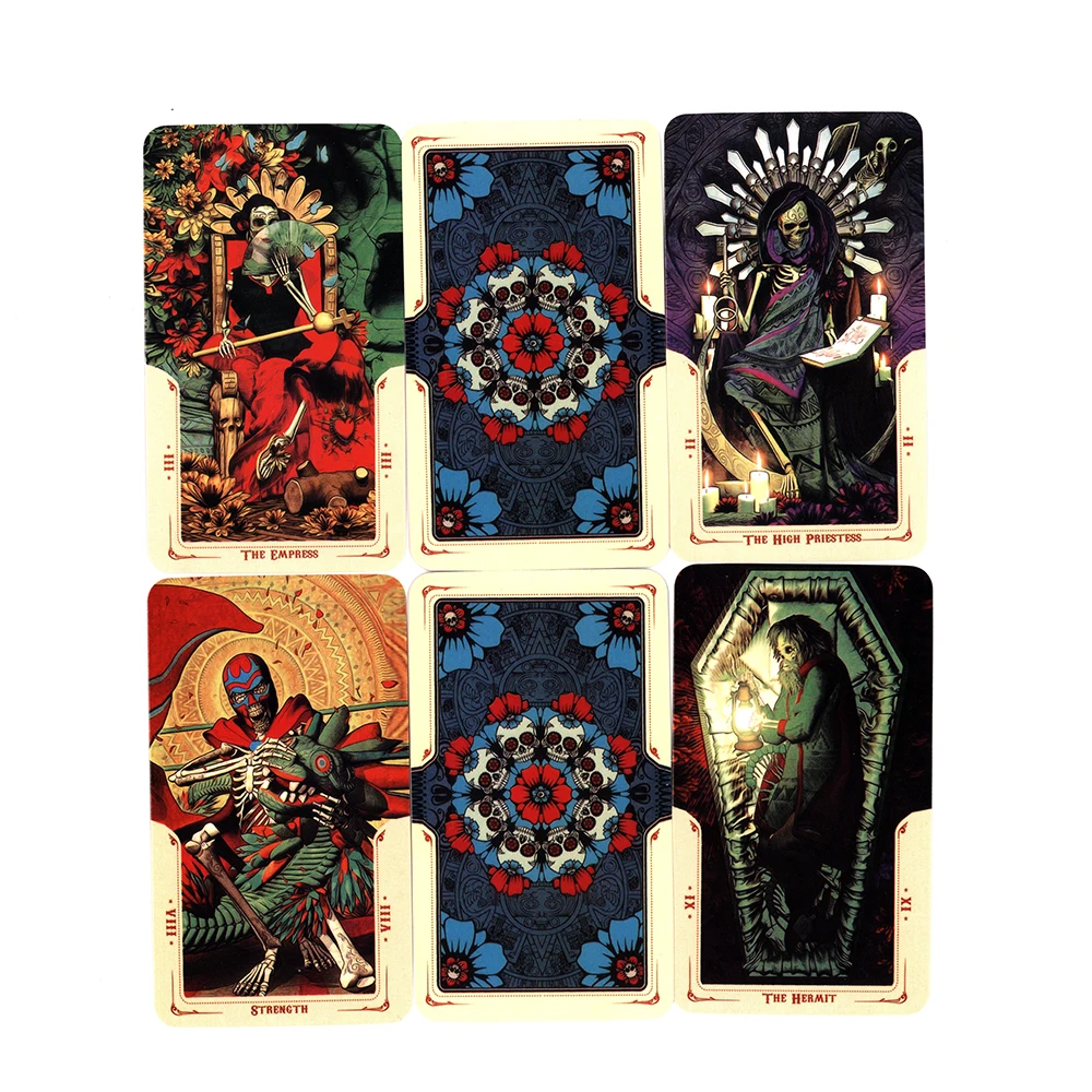 New Tarot Santa Muerte Deck Cards Fate Divination Table Games Playing Card Family Party Board Game Entertainment French tarot