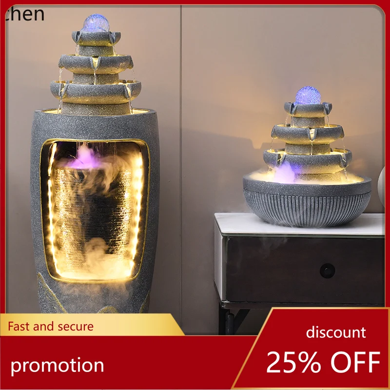 HT fountain living room fish tank floor modern family running water ornament circulating water landscape humidifier