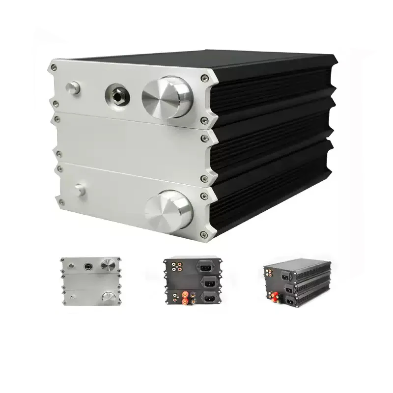 All-aluminum Power Amplifier Chassis Preamplifier Headphone Amplifier Chassis Shell Diy Audio Amplifier Case 142*45*209mm