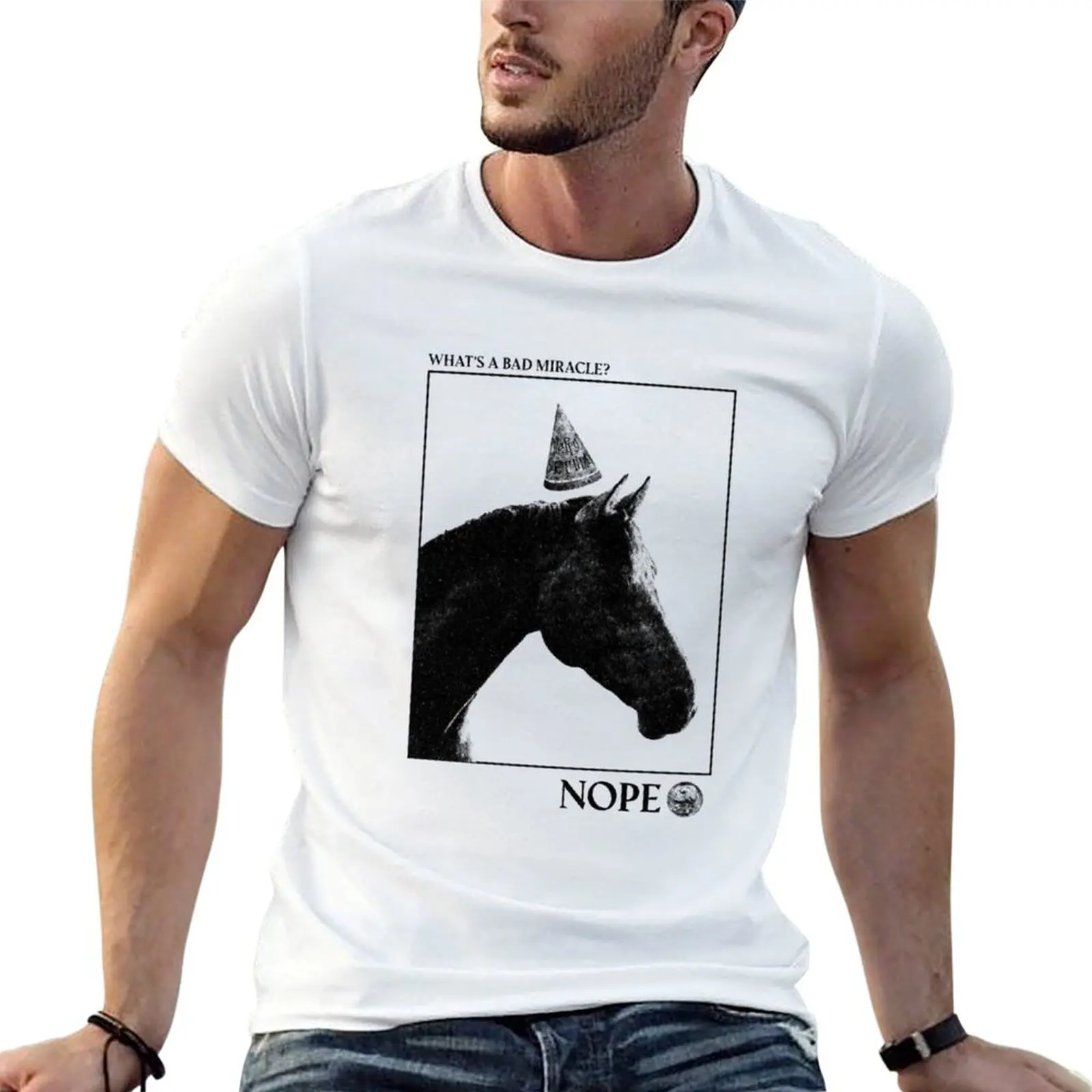 T-shirt What's a Bad Miracle pour homme, t-shirts graphiques amusants pour homme, t-shirts en coton 100%