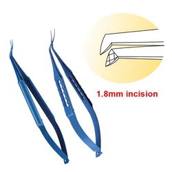 Capsulorhexis Forceps 1.8mm Incision Tweezers Titanium Alloy Ophthalmic Eye Instrument