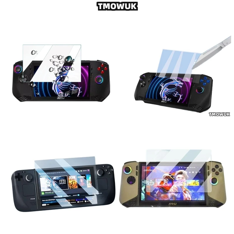 

For MSI Claw A1M 7" Edge-to-Edge Glass Protector - Anti-Scratch, Oleophobic Coating, HD Clarity