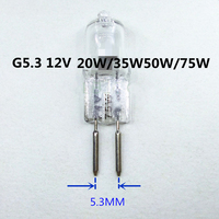 5pcs G5.3 12V 20W bulb G5.3 12V 35W light bulb G5.3 12V bulb 50W G5.3 bulb 12V 75W G5.3 light bulb 12V 20W 12V 50W G5.3 BULB 75W