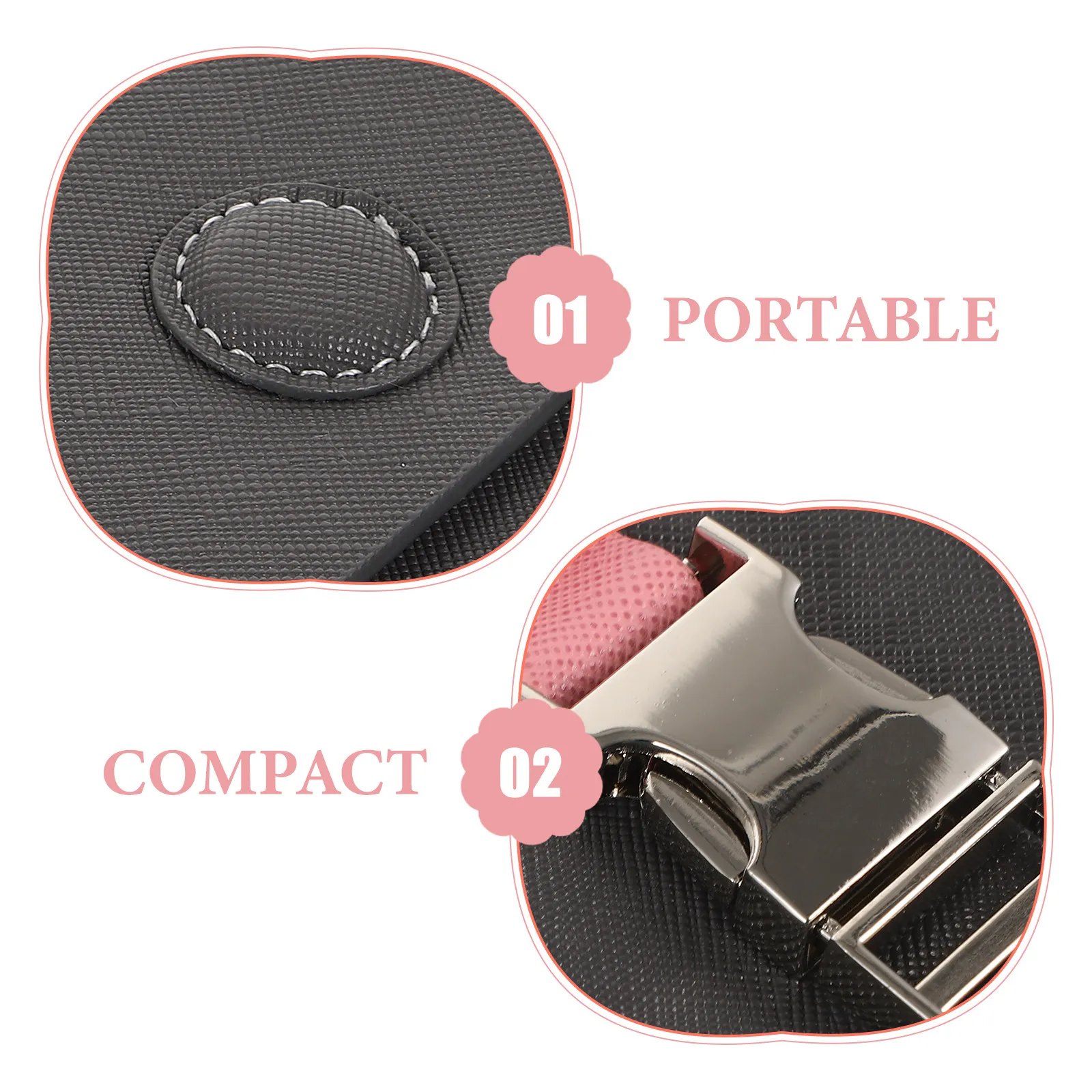 Golf Rangefinder Case PU Leather Shockproof Protective Storage Bag with Magnetic Buckle for Outdoor Golf