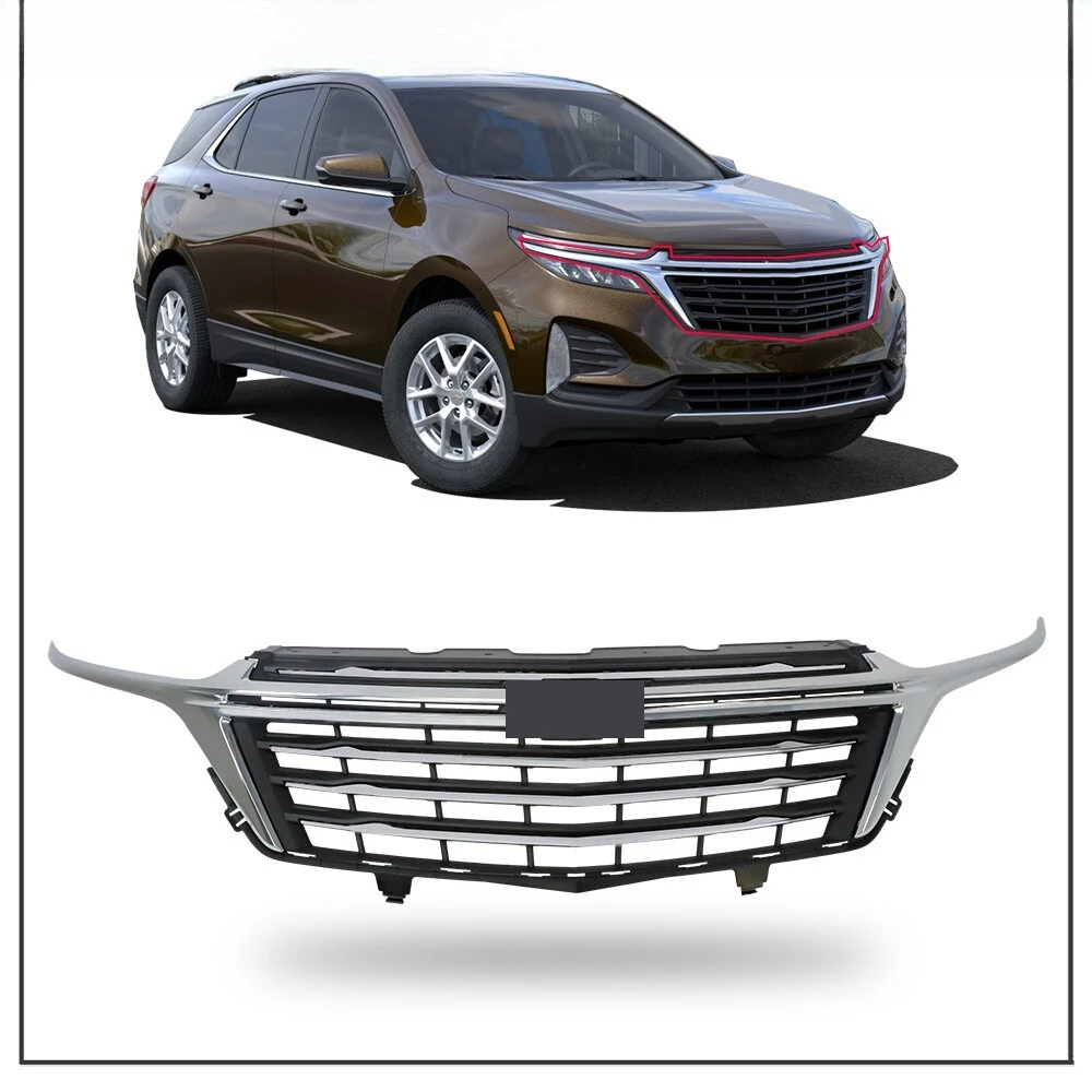 

Front Bumper Upper Grille Chrome And Black For Chevrolet Equinox 2022 2023