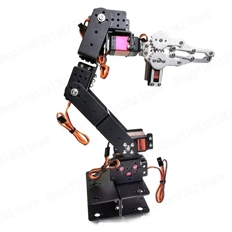 6 DOF Robot Arm Servo Bracket Kit Aluminum Alloy Pan Tilt Platform  Robotics Multi-Axis Joint DIY