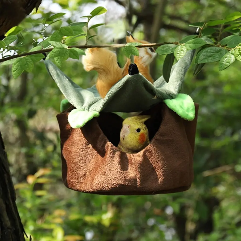 Bird Nest Parrot Travel Nest House Winter Warm Bird Cage Hanging Hammock Bird Sleeping Bed Pet Supplies - view 2