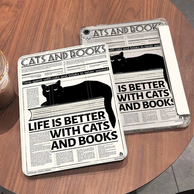 Etui Black Cat Ipad Case na Ipad 10th Generation Air 5/4 10.9 A16 11th Smart Case IPad Pro 11 12.9 10.5 10.2 9th 8th 6th 5th 9.7" — zdjęcie produktu 4