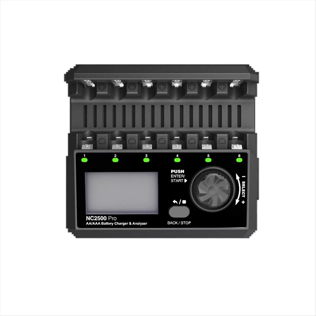 NC2500 Pro Battery Charger 6-Channel NiMH NiCd QC3.0 Charger for AA AAA Batteries Supports Bluetooth App Control 【A74Z Miuai】