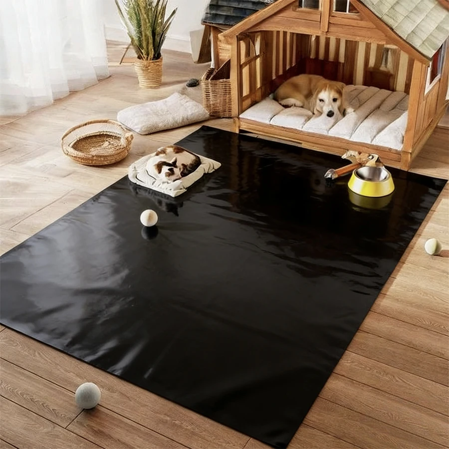 Tapis imperméable en PVC pour chien, épais, facile à nettoyer, spécifique aux morsures, résistant à l'usure, adapté à une utilisation extérieure et intérieure