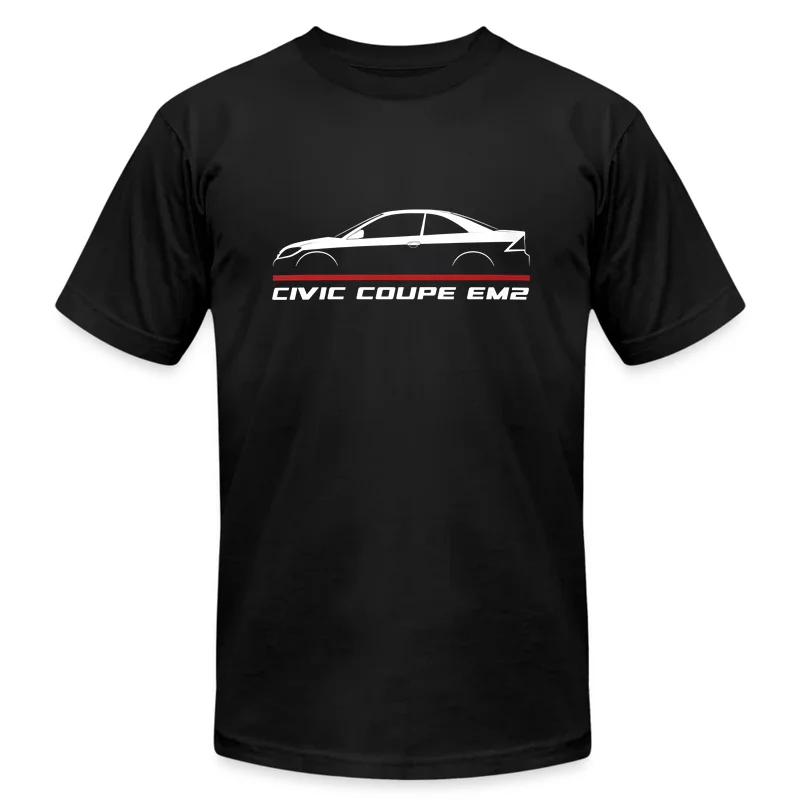 

2024 Men T Shirt Casual Hondas Civic Coupe EM2 2001-2005 Enthusiast T-shirt Graphic Summer Short Sleeves 100% Cotton S-3XL Tee