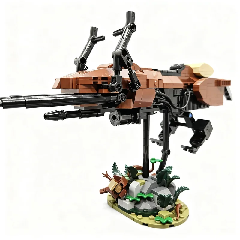 NEW 492PCS Star Battle Movie MOC 74 Z Speeder Bike Model DIY Creative Ideas Christmas Assembly Building Blocks Birthday Gift Set view 4